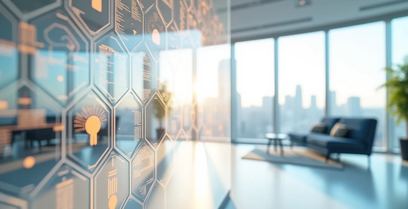 Représentation visuelle d'un cocon sémantique avec maillage interne