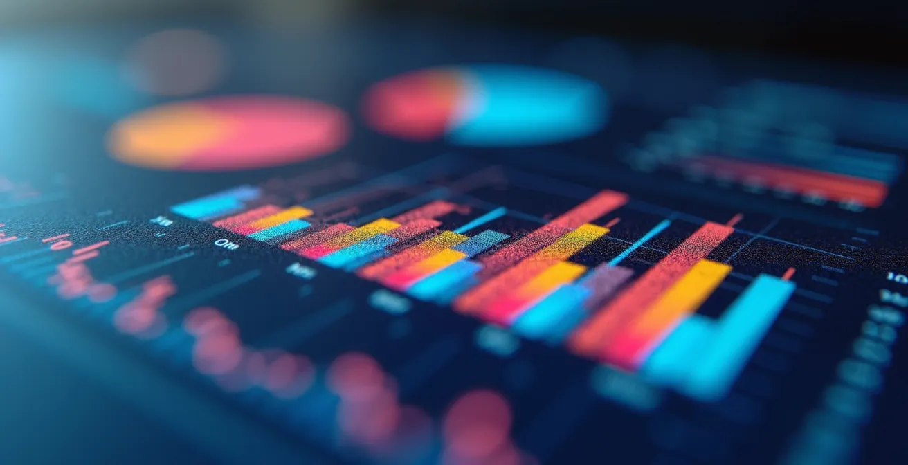 Gros plan sur un tableau Excel avec des fonctions dynamiques colorées